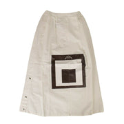 A-COLD-WALL* White Cotton Snap Midi Skirt