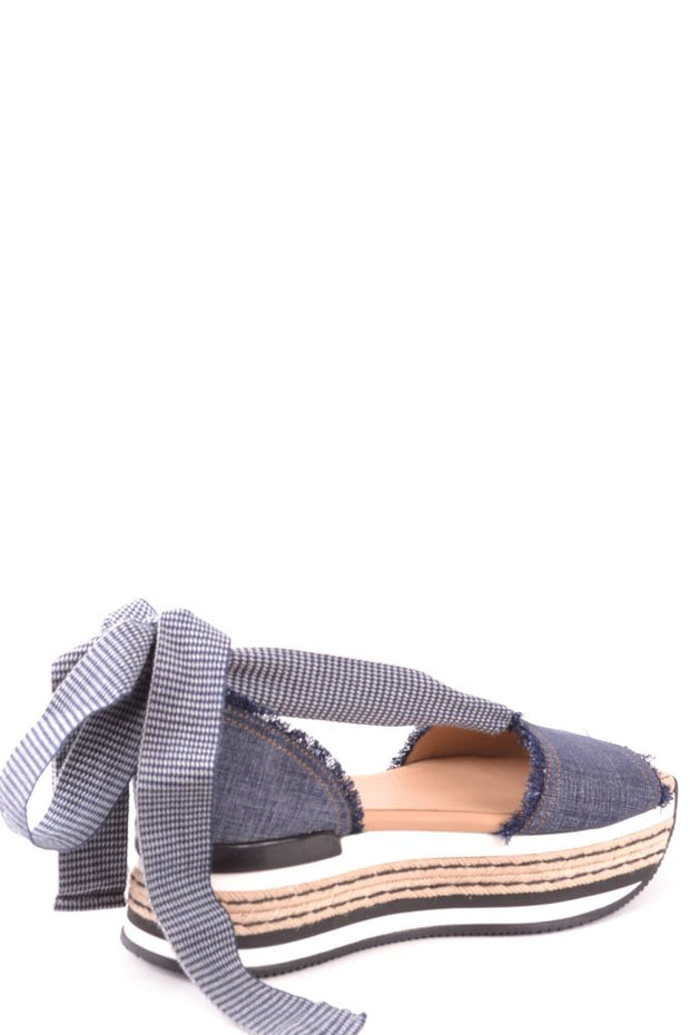 Hogan Sandals Color: Blue Material: tissue : 100%