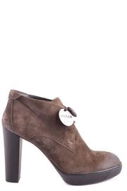 Hogan Bootie Color: Brown Material: chamois : 100%