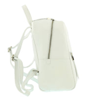 Pierre Cardin White Leather Classic Medium Fashion Backpack