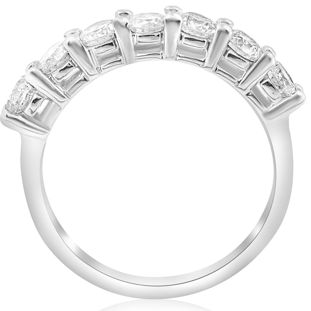 1ct Diamond Wedding Ring Prong Womens Brilliant Cut Stackable Band Jewelry