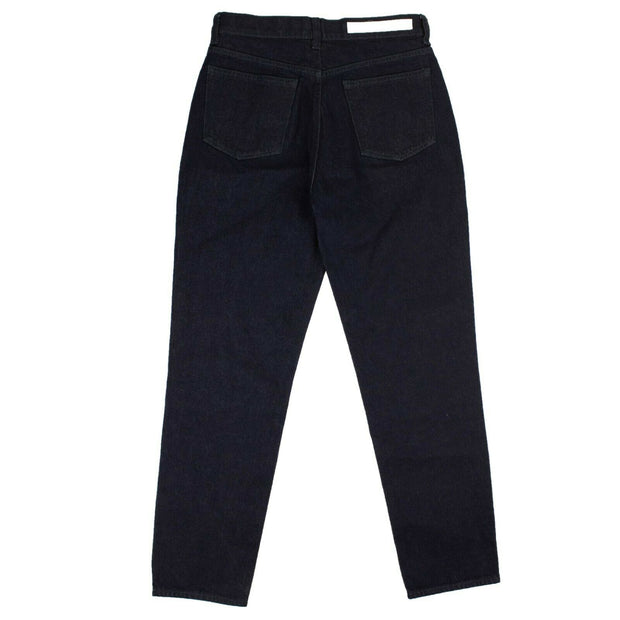 A_Plan_Application Blue Denim Five Pocket Cropped Jeans
