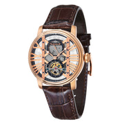 Thomas Earnshaw Men's ES-8095-03 West Minster 42mm Rose Gold Dial Leather Watch