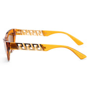 Versace Women's VE4419-532963 Fashion 52mm Transparent Orange Sunglasses