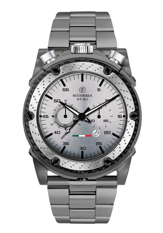 CT Scuderia Men's CT-243-P Racer 44mm Quartz Chronograph Watch