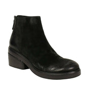 MARSELL 'Bo Ceppo' Black Distressed Leather Ankle Boots