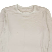 UNRAVEL PROJECT Light Grey Cotton Long Sleeves T-Shirt