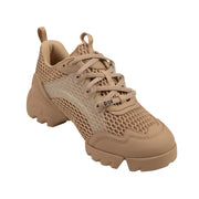 DIOR Nude Mesh D-Connect Lace Up Sneakers