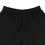424 ON FAIRFAX Black Frayed Edge Cotton Drawstring Shorts