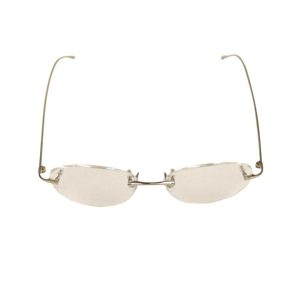 CARTIER CT0094O-001 Silver Rimless Round Eyeglasses