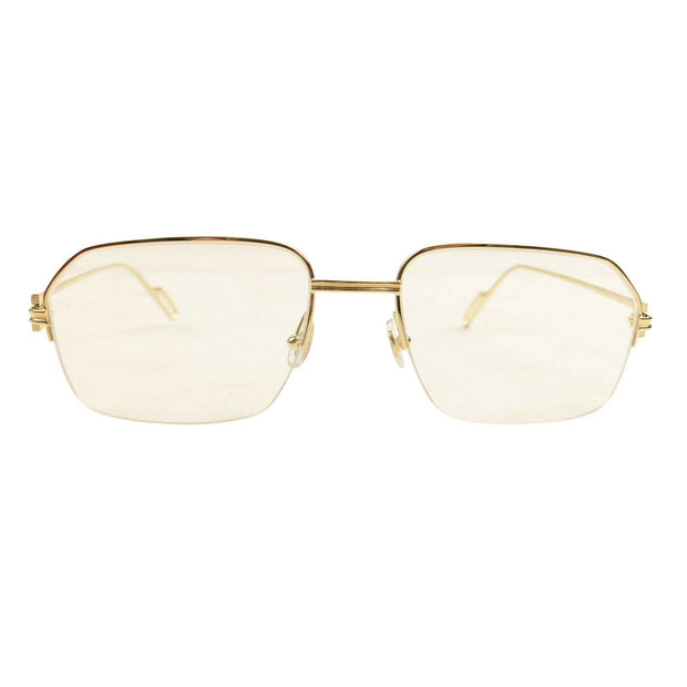 CARTIER CT0114O-001 Gold Rectangular Eyeglasses