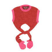 SURVIVAL OF THE FASHIONEST Cherry Red/Pink Hug Cropped Vest