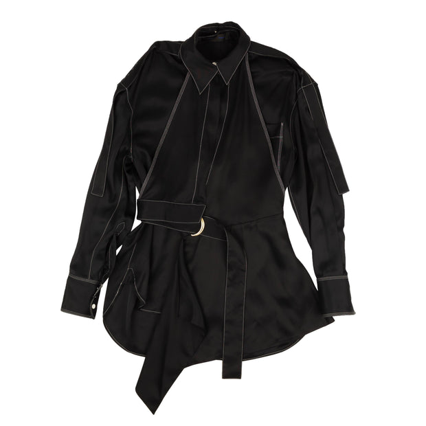 PROENZA SCHOULER Black Oversized Button Down Shirt