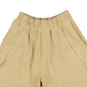 PALOMO Beige Linen Blend Shorts