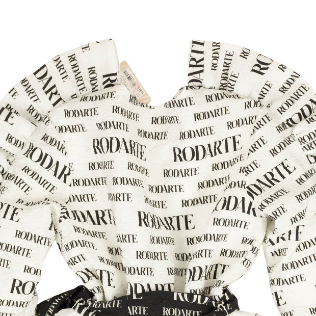 RODARTE White & Black Cloque Printed Jacket