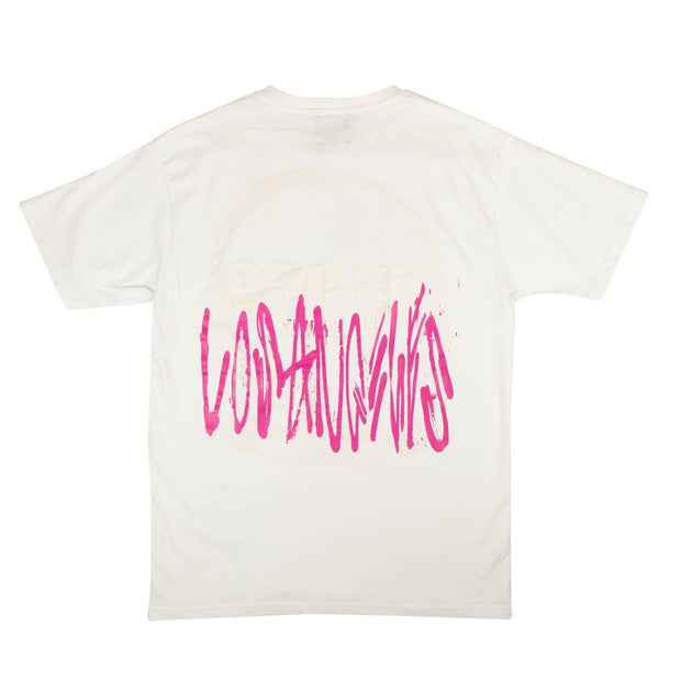BOILER ROOM White Pink World Tour Short Sleeve T-Shirt