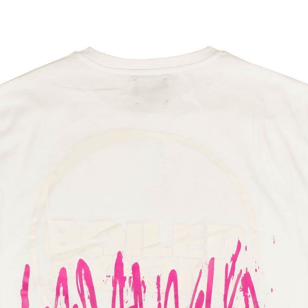 BOILER ROOM White Pink World Tour Short Sleeve T-Shirt