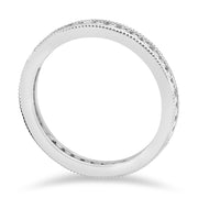 1/2ct Channel Diamond Eternity Wedding White Gold Ring