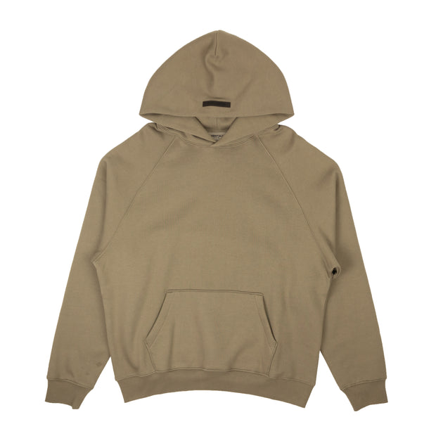 ESSENTIALS X FEAR OF GOD Taupe Front Logo Hoodie