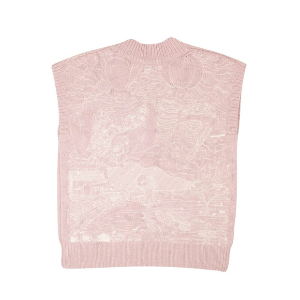 WHO DECIDES WAR Lilac Duality Gilet Sweater Vest