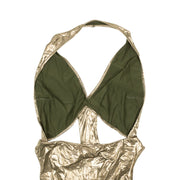 RICK OWENS Bronze Ixta Open Back Bodysuit