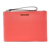 Michael Kors Women's Jet Set Travel Extra Large Zip Clutch Leather Wristlet Wallet5