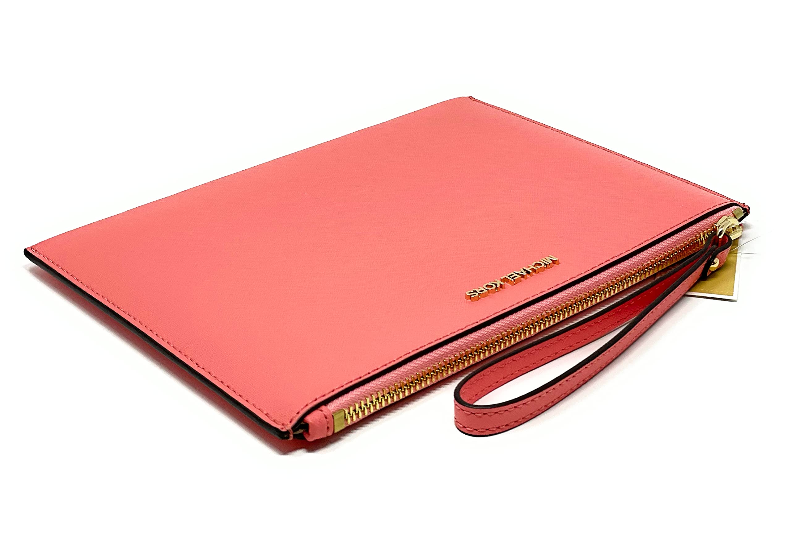 Michael Kors Women's Jet Set Travel Extra Large Zip Clutch Leather Wristlet Wallet8