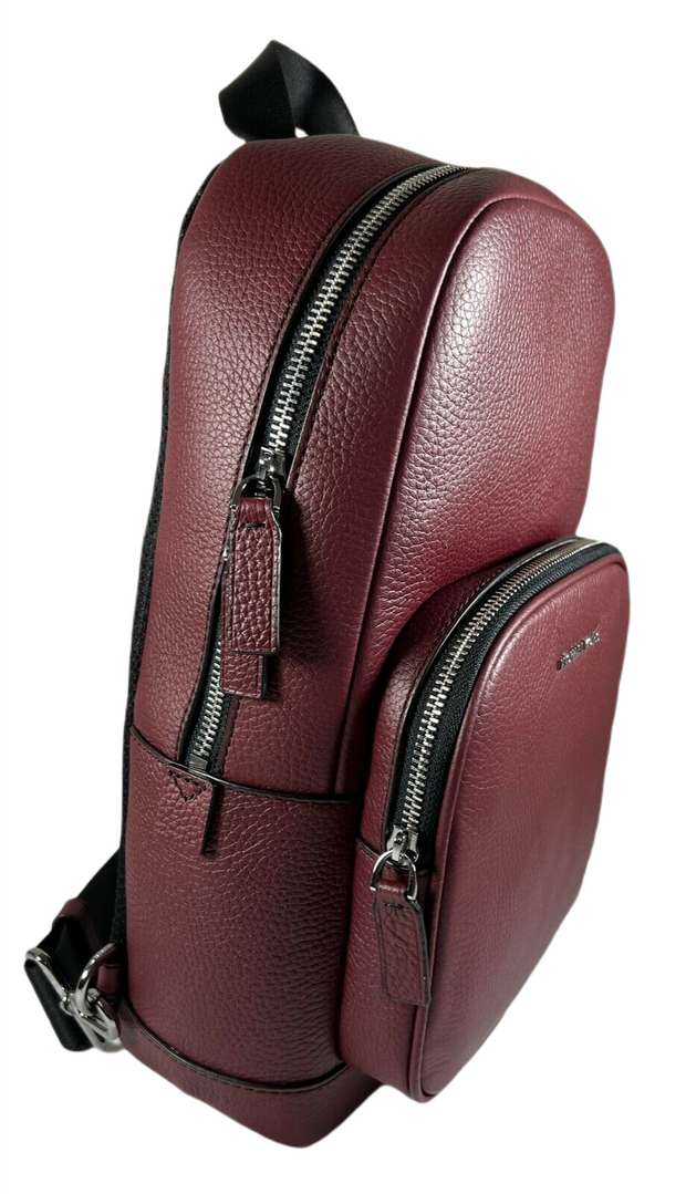 Michael Kors Unisex Cooper Pebbled Leather Commuter Slingpack Backpack