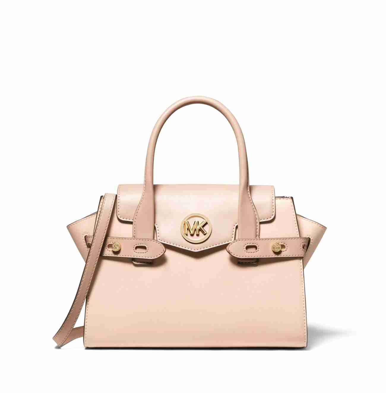 MICHAEL KORS CARMEN SAFFIANO LEATHER SMALL FLAP SATCHEL SHOULDER PURSE BAG19