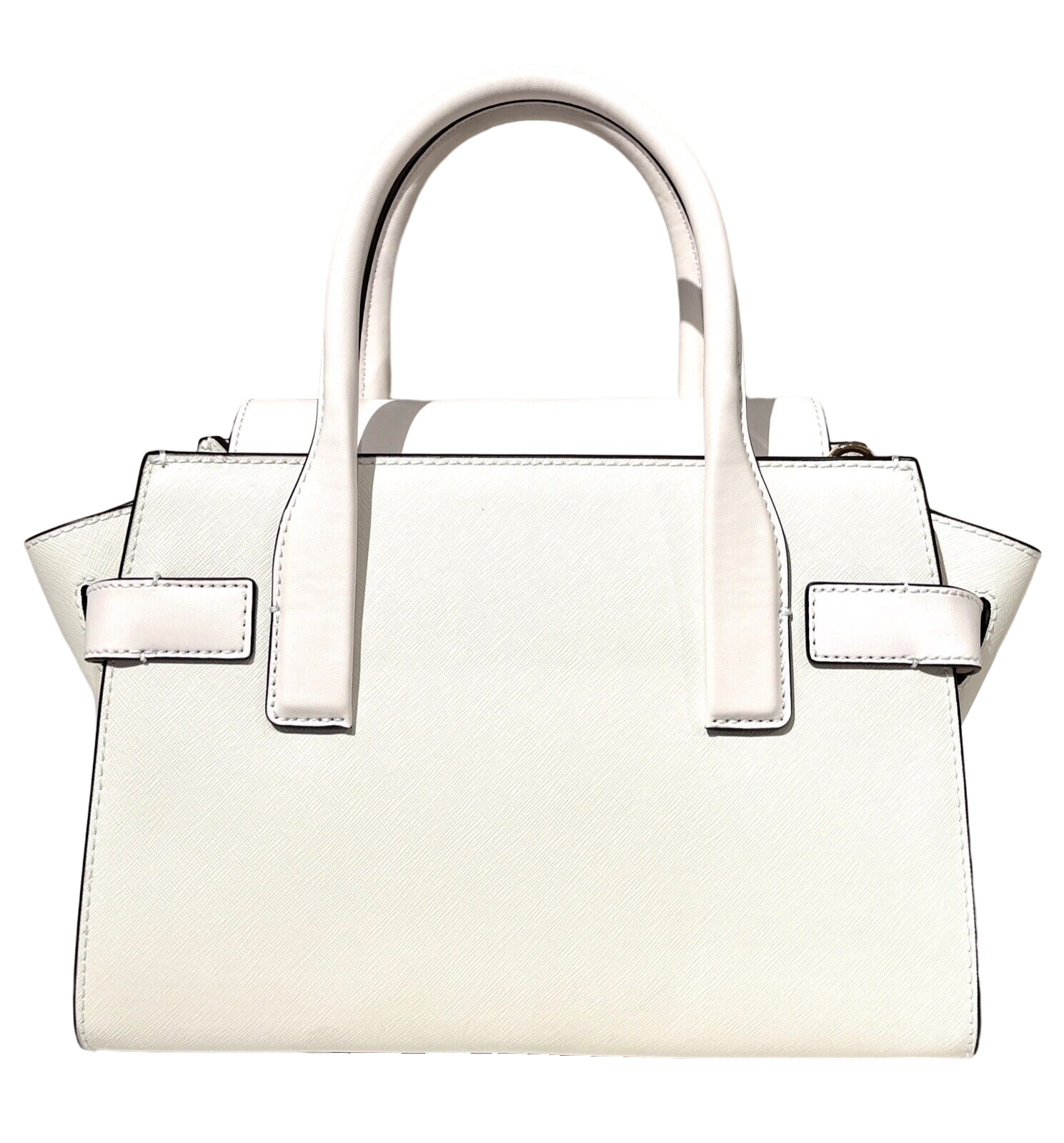 MICHAEL KORS CARMEN SAFFIANO LEATHER SMALL FLAP SATCHEL SHOULDER PURSE BAG7