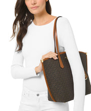 Michael Kors Women's Jane MK Signature PVC Shoulder Tote Bag