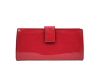 Alexander McQueen Women's Hot Pink Patent Leather Continental Wallet 275330 DP00I 56352