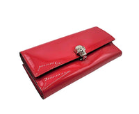 Alexander McQueen Women's Hot Pink Patent Leather Continental Wallet 275330 DP00I 56353