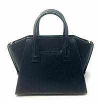 Michael Kors Avril Small Top Zip Black Pebbled Leather Satchel Crossbody Bag18