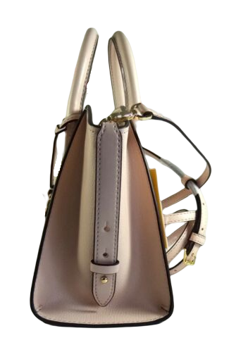 Michael Kors Avril Small Top Zip Black Pebbled Leather Satchel Crossbody Bag7