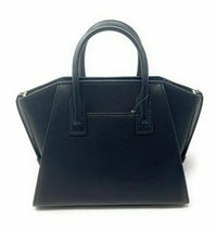 Michael Kors Avril Small Top Zip Black Pebbled Leather Satchel Crossbody Bag19
