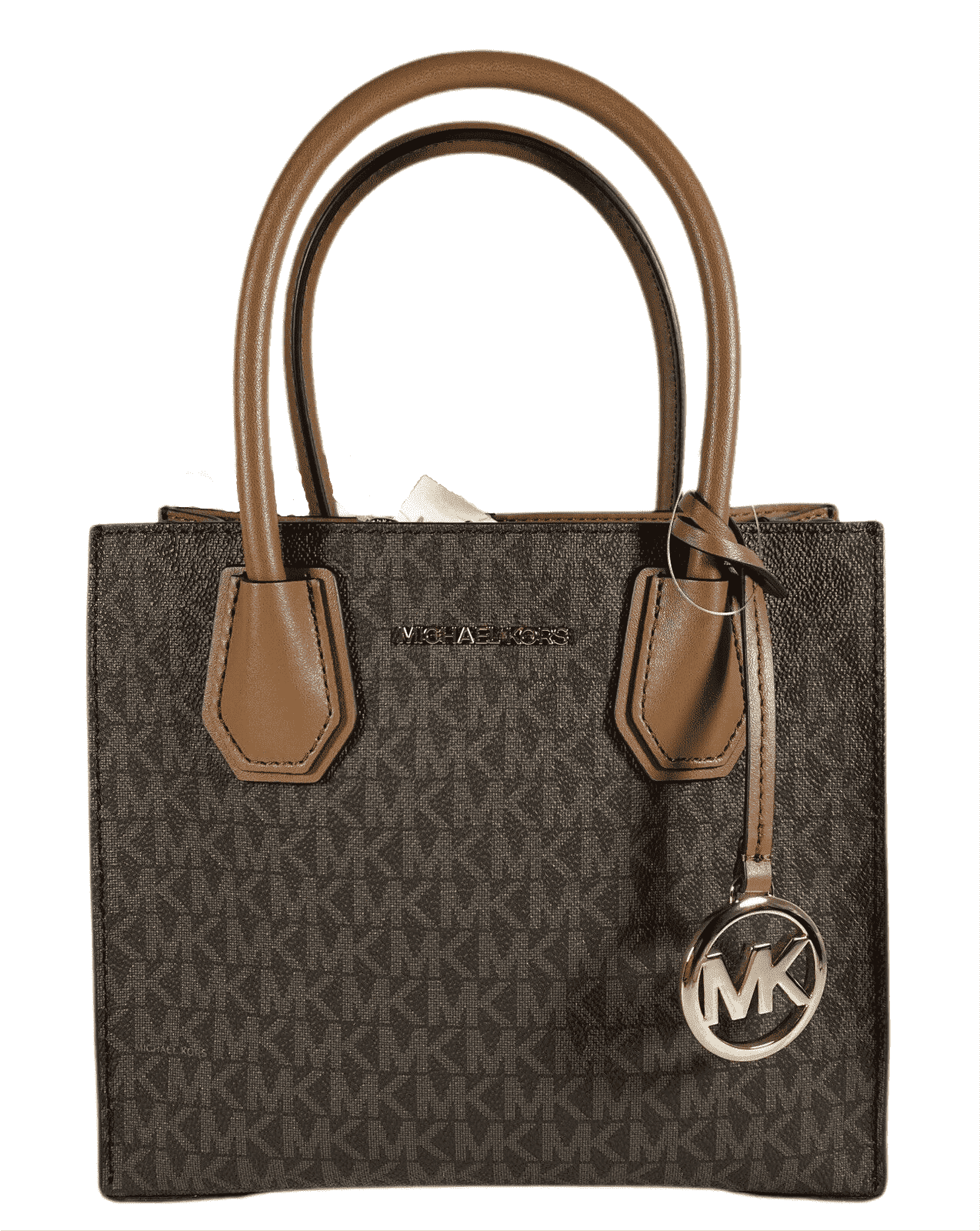 Michael Kors Mercer Medium Brown Leather Messenger Bag2