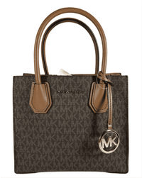Michael Kors Mercer Medium Brown Leather Messenger Bag2