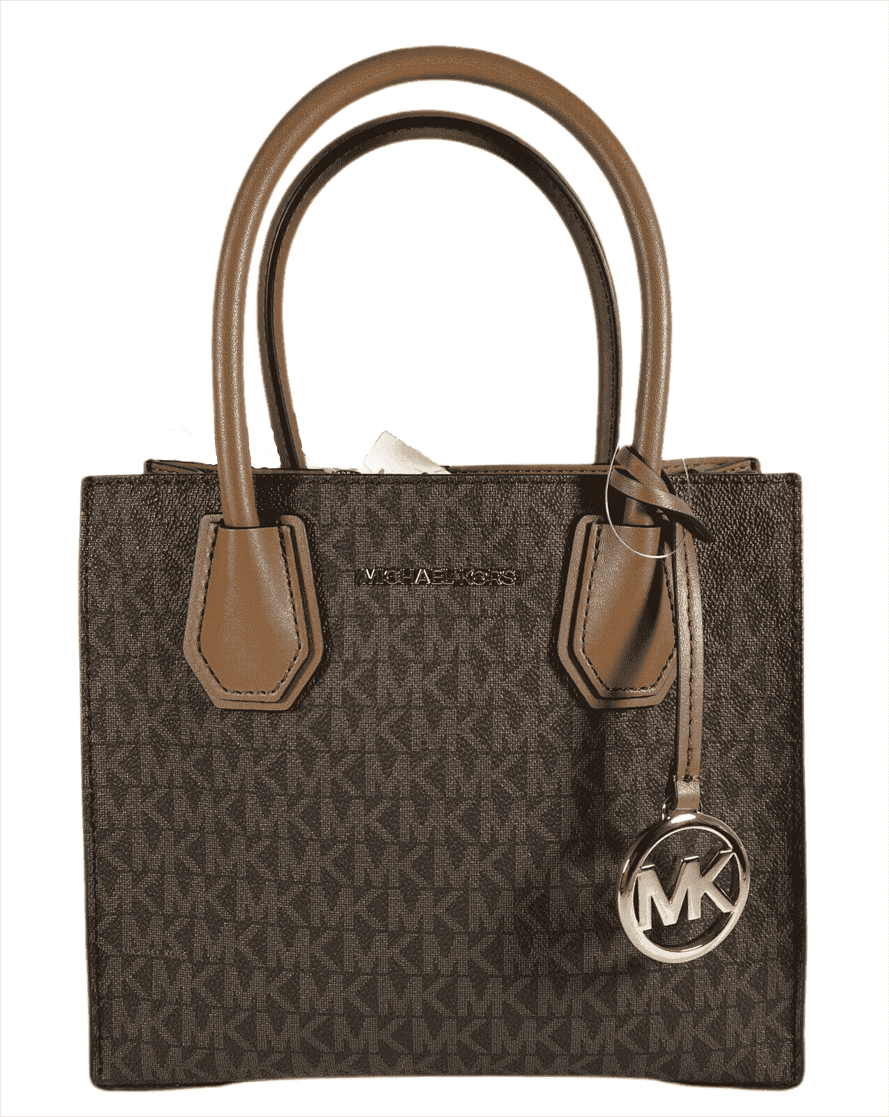 Michael Kors Mercer Medium Brown Leather Messenger Bag1