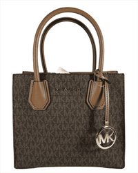 Michael Kors Mercer Medium Brown Leather Messenger Bag1