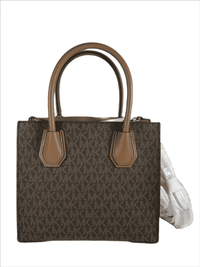 Michael Kors Mercer Medium Brown Leather Messenger Bag6