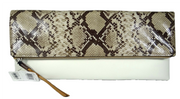 Coach The Large Clutchable in Python Print Leather Bag