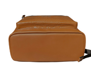 Michael Kors Cooper Men's Luggage Croc Embossed Leather Backpack