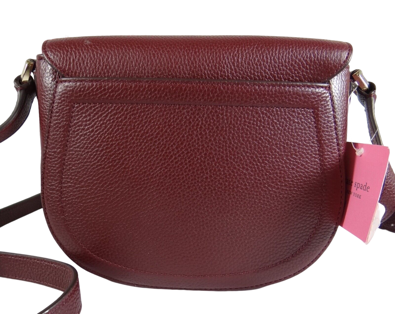 Kate Spade New York Knott Saddle Pebbled Leather Medium crossbody Bag