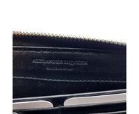 Alexander McQueen Women's Dark Navy Patent Leather Zip Around Wallet 375282 DP00I 49105