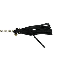 Gucci Women's Chain Tassel Gold / Black Leather Belt 388992 806115