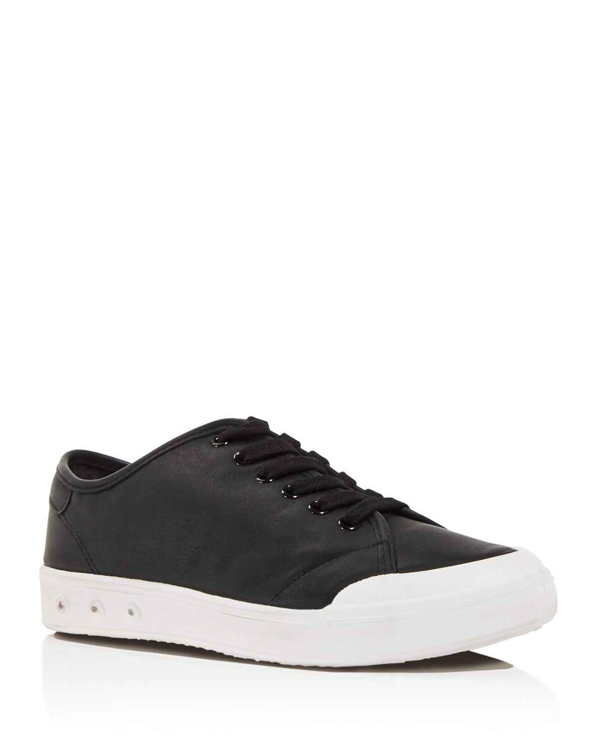 Rag & Bone Standard Issue Black Leather Sneakers (35) 35 Black