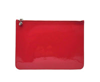 Alexander McQueen Women's Hot Pink Patent Leather Skull Large Pouch 420860 DP00I 5635 Hot Pink