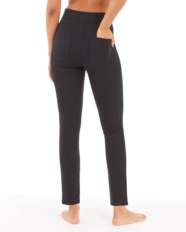 SPANX Women's The Perfect Black Pant, Ankle 4-Pocket Classic Pull