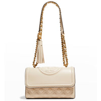 Tory Burch Fleming Soft Convertible Small Shoulder Bag One Size New Ivory